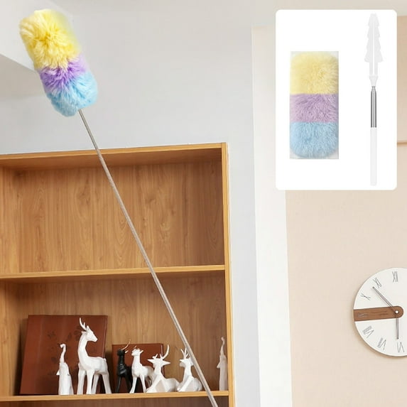 Retractable Gap Dust Cleaner, Extendable Microfiber Duster with Removable Head, Washable Dusting Brush for Home, Kitchen, Car & Hard-to-Reach Areas For Cleaning High Places Crevices Bed Bottoms