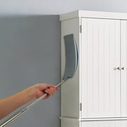 Retractable Gap Dust Cleaner with Extension Pole, Microfiber Cloths & Extendable Handle Duster for Under Refrigerator, Furniture and Appliance Cleaning