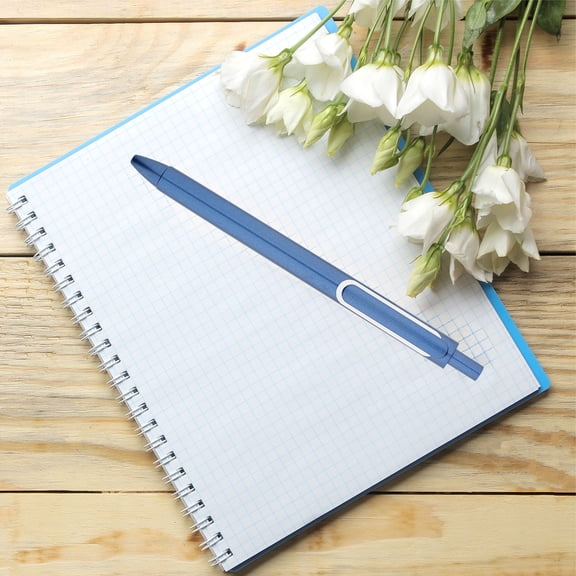 Retractable Gel Ink Press Pen 0.5mm Black Refill Ergonomic Metal Clip Comfort Grip Writing Tool for Office Notes