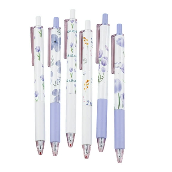 Retractable Gel Pen 0.5MM Quick Drying Journaling Pen Office Writing Tool