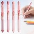 thumbnail image 1 of Retractable Gel Pen 0.5mm Black Ink — Fine Point Click Pen with Smooth Writing Pink Barrel, Reliable Daily Use Ballpoint for Office and Note Taking, 1 of 8