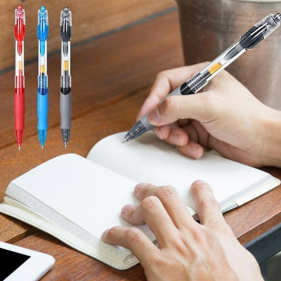 Retractable Gel Pen Set: 0.5mm Tip Movable Ink Pen High-Capacity Refillable Writing Instrument Smooth Glide Office Supply 3ml Ink