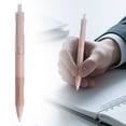 thumbnail image 1 of Retractable Gel Pens, 0.5mm Fine Point Click Gel Pens, Quick-Dry Black Ink Ballpoint Pens, No Bleed Smooth Writing Pens, Sleek Neutral Tone Retractable Pens for Note-Taking, Durable Stationery Pens, 1 of 5