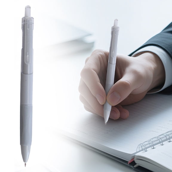 Retractable Gel Pens, 0.5mm Fine Point Click Gel Pens, Quick-Dry Black Ink Ballpoint Pens, No Bleed Smooth Writing Pens, Sleek Neutral Tone Retractable Pens for Note-Taking, Durable Stationery Pens