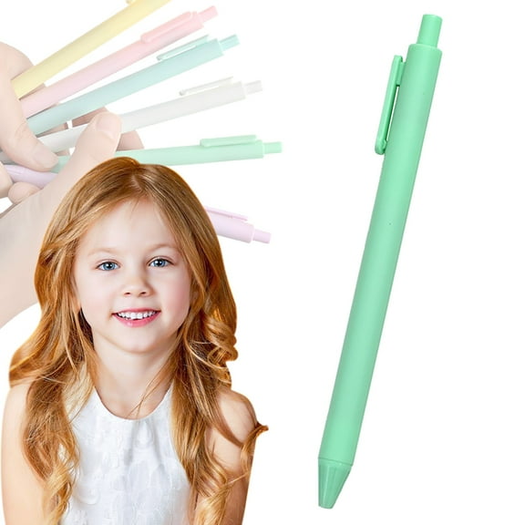 Retractable Gel Pens,0.7mm Macaron Multi Pen,Quick-Dry Ink,Smudge-Free,Green
