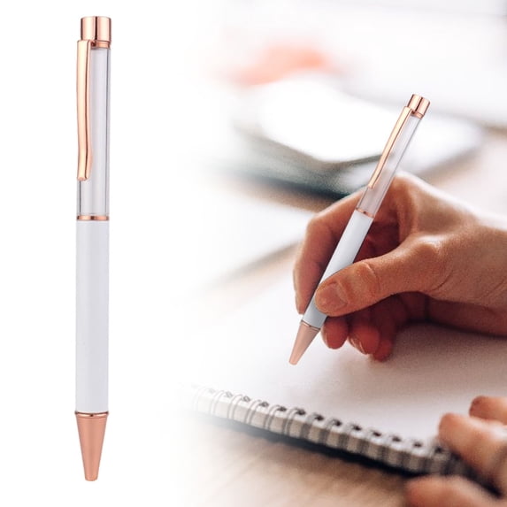 Retractable Gel Pens 14cm Metal Clip Smooth Writing Ballpoint Pens, Click Ink Pens, Quick Dry No Smudge Office Students Writing Pens for Home, Journaling, Note Taking & Daily Use, Rose Gold