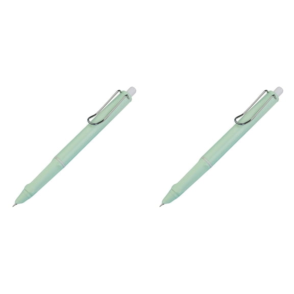 Retractable Gel Roller Pens,Japanese Pen Style,Ultra Fine Point (0.38mm),Quick Dry Black Gel Ink,Precise and smooth writing,Comfortable Grip,2-Count Pack,light green