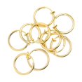 thumbnail image 1 of Retractable Gold Clip On Fake Non Piercing Hoop Ring Hinge - 10 Pack, 1 of 3
