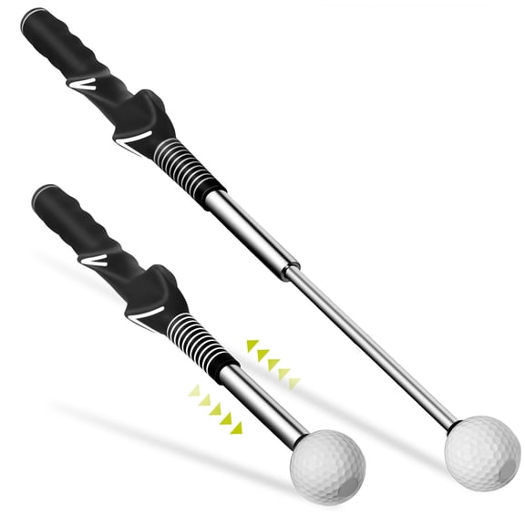 Retractable Golf Swing Aid for Golf Speed Training,Practice Golf Stick & Golf Swing Trainer for Warm-up/Indoor Practice/Strength & Tempo Training