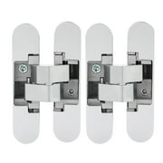 Retractable Hinge For Doors, Set Of 2 Invisible Hinges For Heavy Doors, Capacity 40 Kg, Opening 180