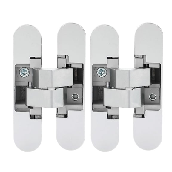 Retractable Hinge For Doors, Set Of 2 Invisible Hinges For Heavy Doors, Capacity 40 Kg, Opening 180º