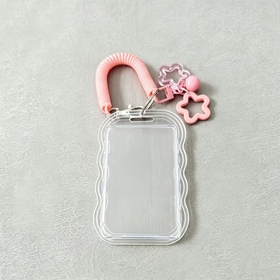 Retractable ID Badge Holder with Keychain Lanyard | Transparent PVC ID Card Holder with Secure Locking & Anti-Theft, Durable ID Card for Students, School Ids, Campus Ids | Ideal...