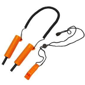 Retractable Ice Safety Pick Emergency Gear Non-Grip Spikes with Whistles Stainless Steel Ice Pick Sets for Ice Fishing