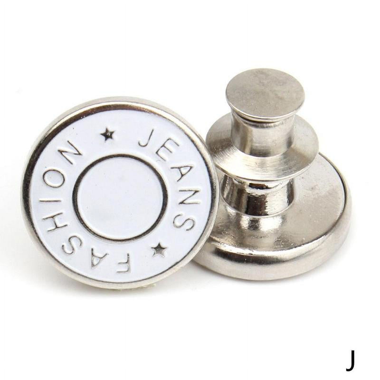 Retractable Instant Jeans Button Pins Replacement Removable No Sew  Stapleless Metal Buttons for Pants Sewing Crafts DIY Clothes D4J2