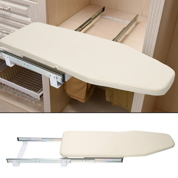 Retractable Ironing Board 180 Rotation Ironing Board Closet Pull-Out Stow Away Retractable Ironing Table