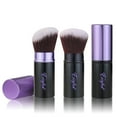 thumbnail image 1 of Retractable Kabuki Makeup Brushes 2 Pcs Blush Brushes Set Portable Powder Brushes with Flat and Angled Top for Liquid Cream Cosmetics Travel. (rose gold), 1 of 16