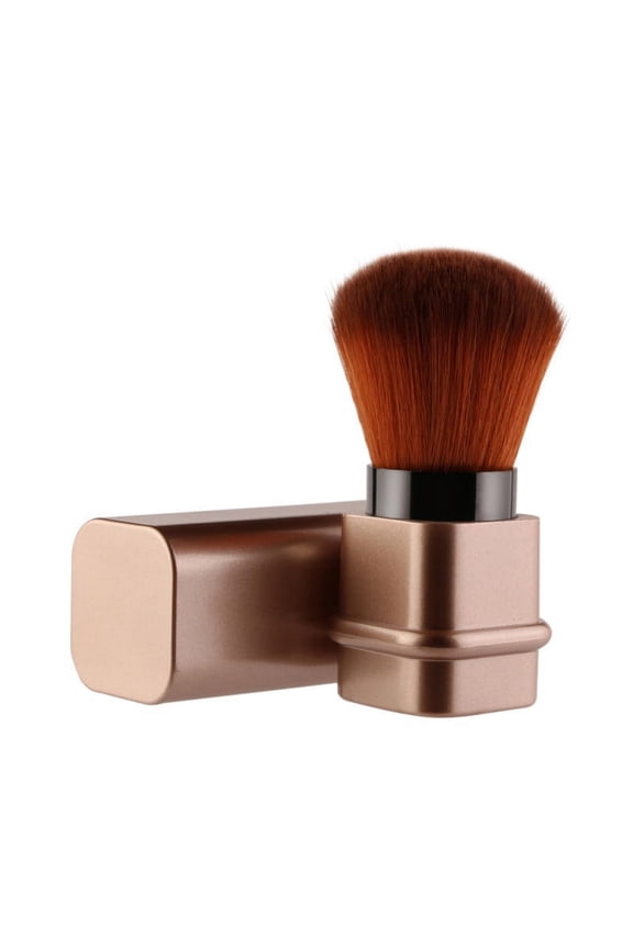 Retractable Kabuki Travel Foundation Brush for Blush Bronzer & Powder