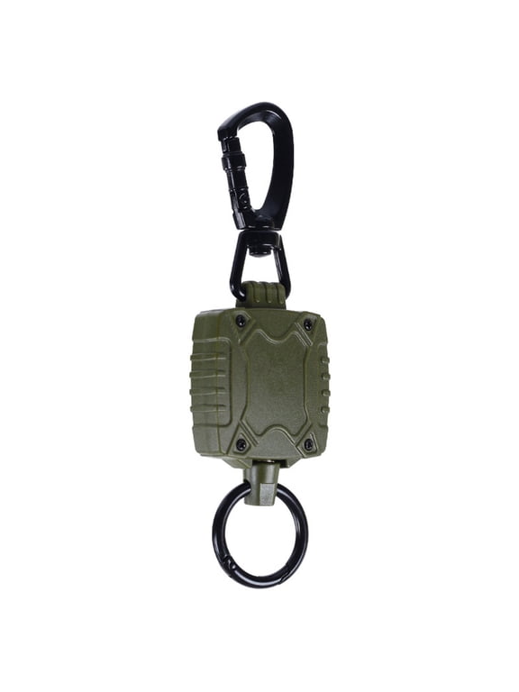 Retractable Keychain Badge Holder Key Reel Heavy Duty Key Chain Key Ring with Carabiner 23.62Inch Steel Retractable Cord