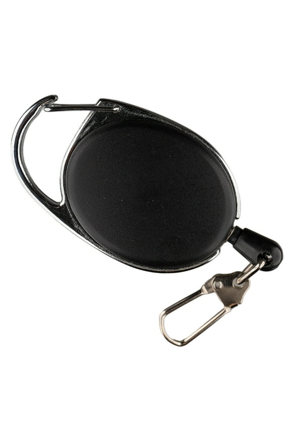 Retractable Key Chain Recoil Black Keyring– Great for Keychains, ID Badges Jewelry, Gifts, and More