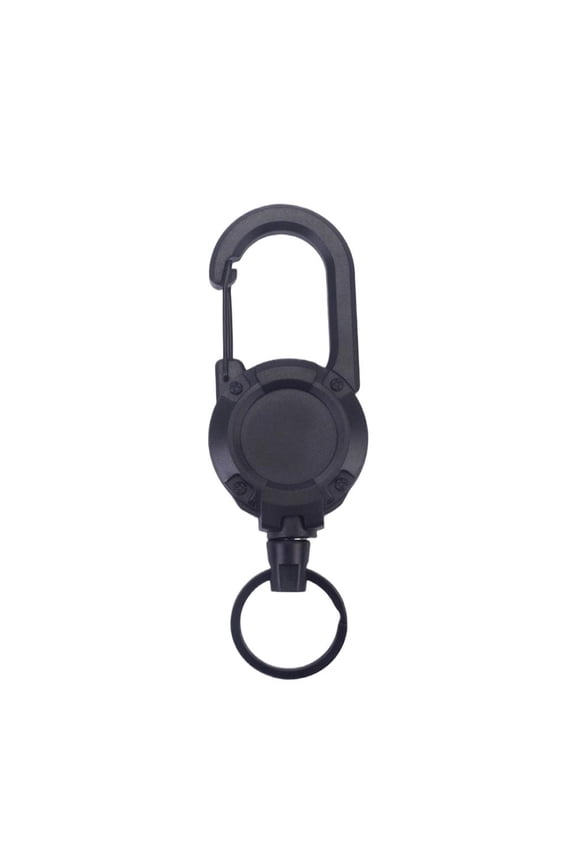 Retractable Key Holder Clip with Easy Pull Buckle Compact Design for Keys ID Badges Multi Color Options 2 Pack