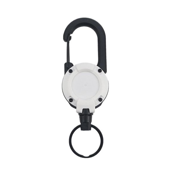 Retractable Key Holder Clip with Easy Pull Buckle Compact Design for Keys ID Badges Multi Color Options 2 Pack