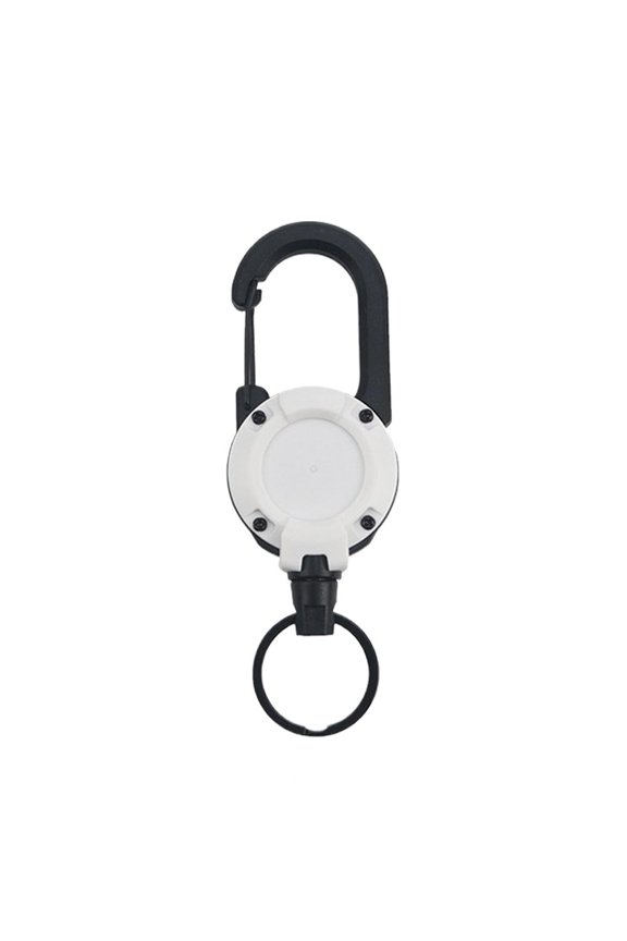 Retractable Key Holder Clip with Easy Pull Buckle Compact Design for Keys ID Badges Multi Color Options 2 Pack