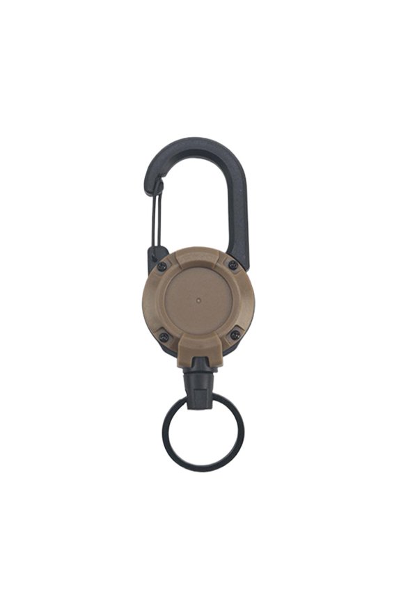 Retractable Key Holder Clip with Easy Pull Buckle Compact Design for Keys ID Badges Multi Color Options 2 Pack
