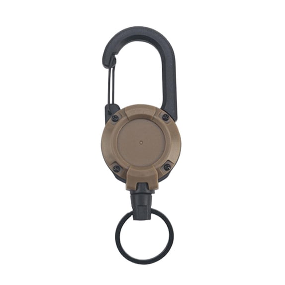 Retractable Key Holder Clip with Easy Pull Buckle Compact Design for Keys ID Badges Multi Color Options 2 Pack