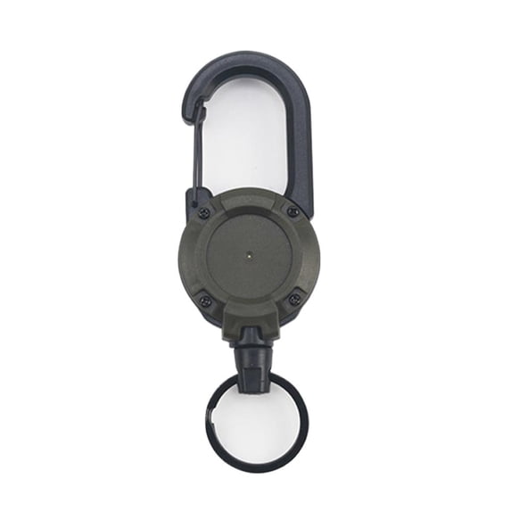Retractable Key Holder Clip with Easy Pull Buckle Compact Design for Keys ID Badges Multi Color Options 2 Pack