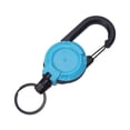 thumbnail image 1 of Retractable Key Holder Clip with Easy Pull Buckle Compact Design for Keys ID Badges Multi Color Options 2 Pack, 1 of 8