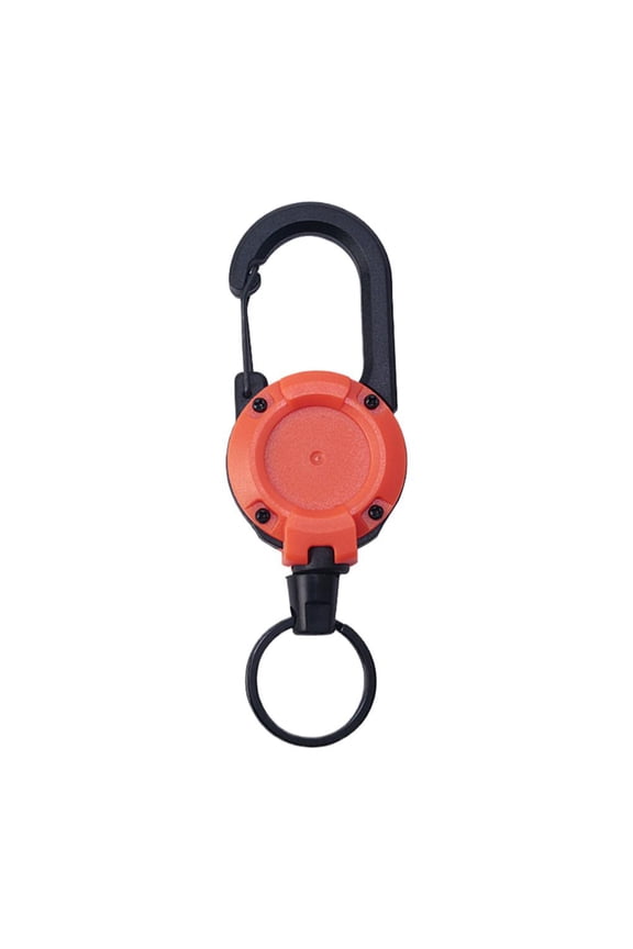 Retractable Key Holder Clip with Easy Pull Buckle Compact Design for Keys ID Badges Multi Color Options 2 Pack