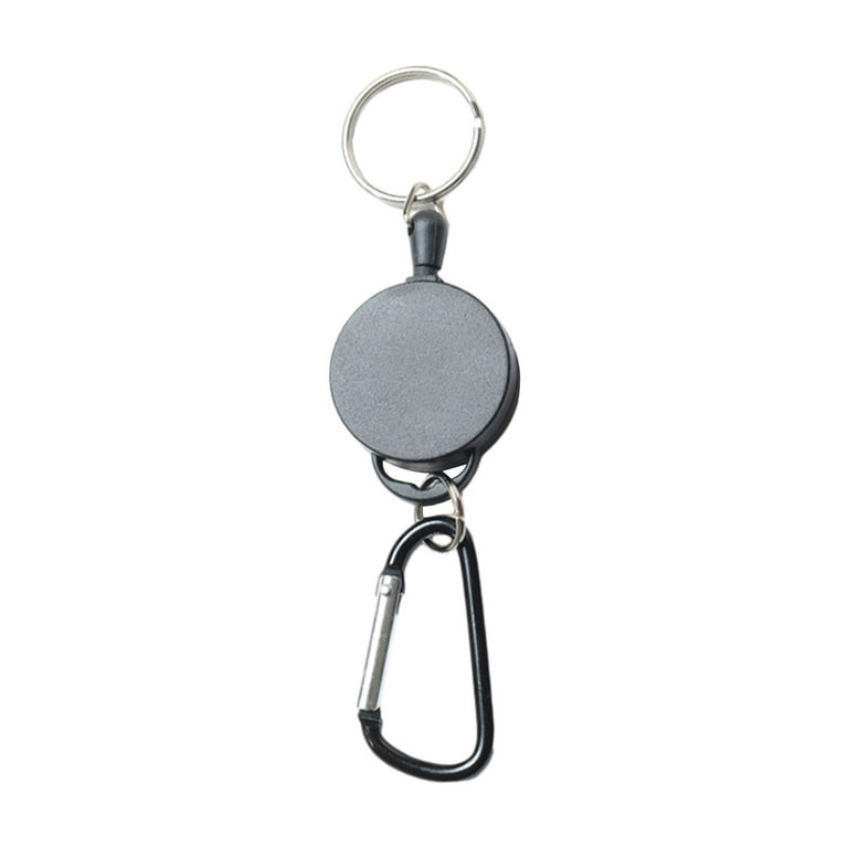 Retractable Keychain Badge Holder Reel Belt Clip Key Keyring  Multifunctional Key Chain for Belts Work Purse Straps Climbing 