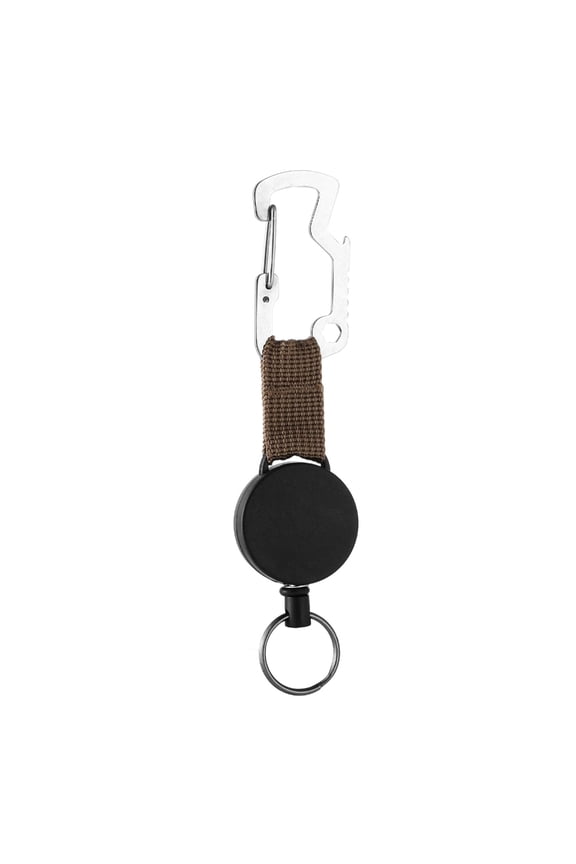 Heavy Duty Retractable Pull Badges Steel Wire Rope Buckles Key Holder Retractable Keychain Badges Holder Easy to Use