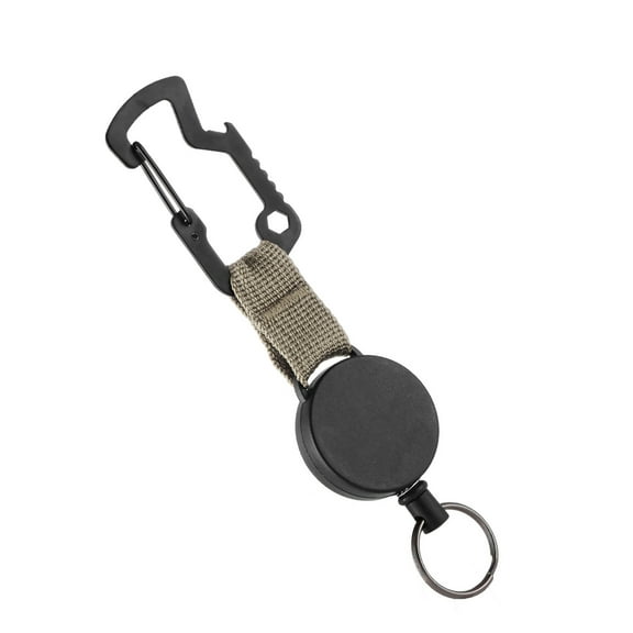 Retractable Keychain Badges Holder with 23.62inch Steel Retractable Cord AntiLost Card Badges Holder Easy to Use