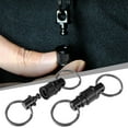 thumbnail image 1 of Retractable Keychain with Detachable Key Rings, Heavy Duty Aluminum Alloy Clip, 360-Degree Rotation Hook for Men and Women, Versatile Storage Solution, 1 of 8