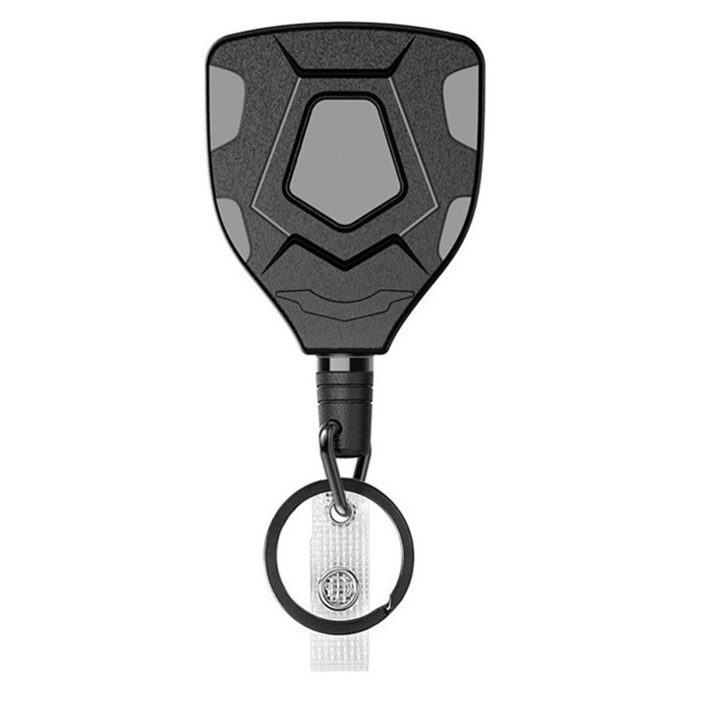 Retractable Keychain Heavy Duty Carabiner Badge Holder with Retractable