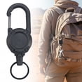 thumbnail image 1 of Retractable Keychain, Heavy Duty ID Badge Holder Reel, Multitool Carabiner Key Holder for Keychain, Badge Holder with 23.6" Steel Retractable Cord Key Ring Clip, 1 Pcs, 4.84x1.57", 1 of 7
