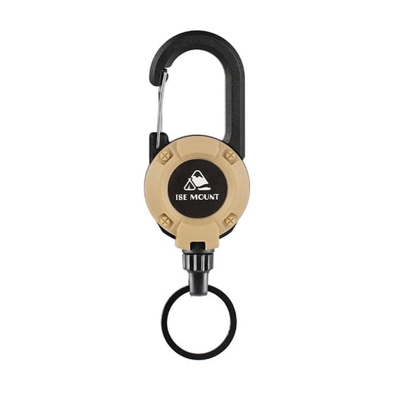 Retractable Keychain Heavy Duty, Multitool Carabiner Badge Holder, Retractable Keychain Clip, Upgraded 60cm Cord, Suitable for Men and Women