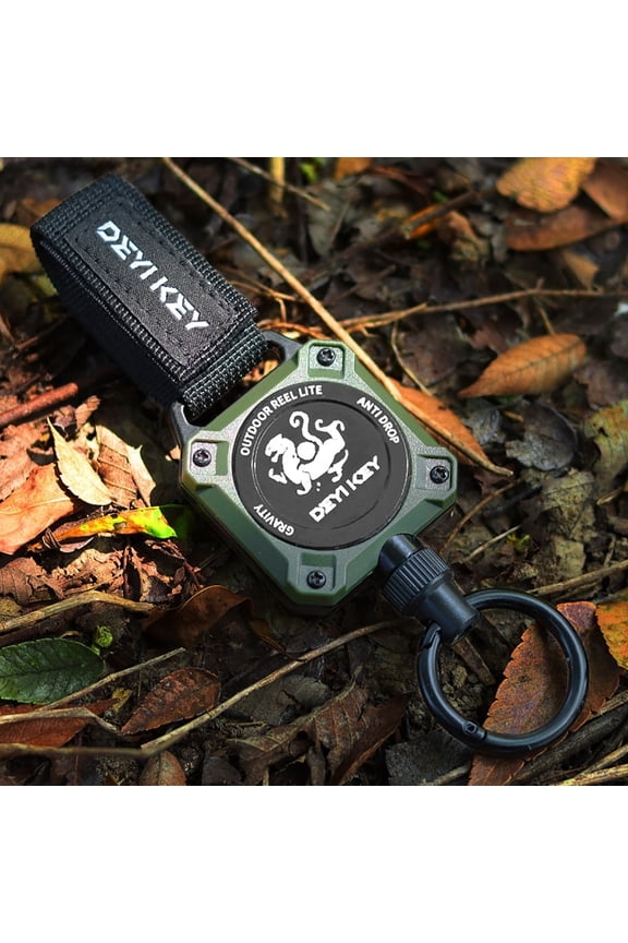 Retractable Steel Rope Keychain, High Elasticity Spring Key Ring with Buckle, Magnetic Secure Keyrings for Keys ID Card