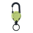 thumbnail image 1 of 1 Pcs Retractable Keychain with 60CM Steel Cord Heavy Duty Carabiner Badge Reel ID Holder Extendable Camping Hiking Hanging Buckle Keyring, 1 of 8