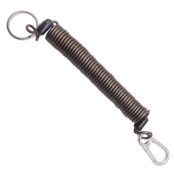 Retractable Keychains Steel Wire Key Hook Color Keychains for Backpacks Stretchy Spirals Keyring, Coil Spring Keychains