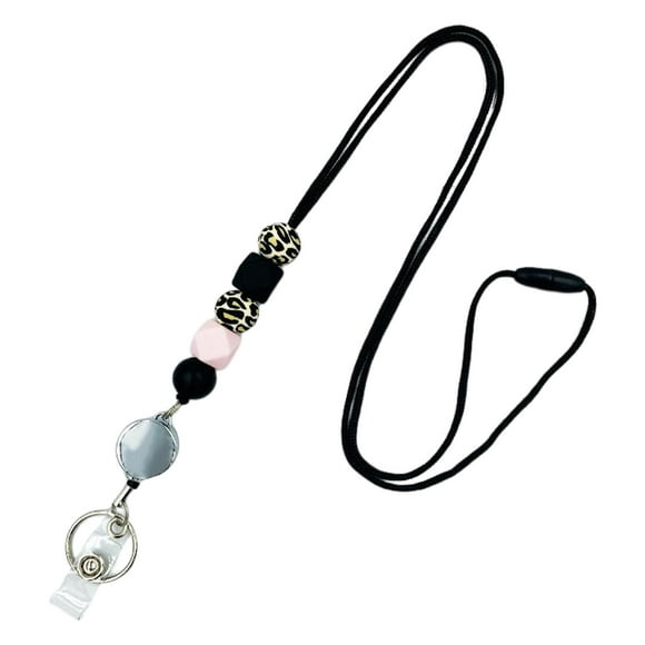 Retractable Lanyard Necklace Neck Lanyards Teacher Lanyard for Office Badges Style C