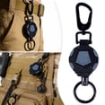 thumbnail image 1 of Retractable Lanyard - Retractable Heavy Duty Metal Strong Carabiner - Quick Release Keychain,for Hospital Offices School Work Permits Small Tools Outdoor Activities Fishing Work Security Daily, 1 of 8