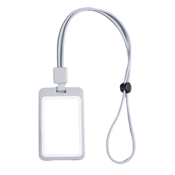 Retractable Lanyard and Card Holder Set Clear Card Case Badge Holder Retractable Keychain Neck Strap for Office School