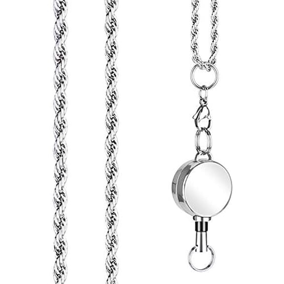 Retractable Lanyard for Women Fashion Chain Necklace Strong Lanyards for ID Badges Key Lanyards$$Office