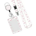 thumbnail image 1 of Retractable Lanyard with Card Holder Water Resistant Identity Card Badge Holder with Lanyard Retractable Badge Reel Clip, 1 of 7