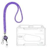 Retractable Lanyards for ID Badges, Bling Keychain Lanyards, Cute Office Lanyard for Keys, Bling Teacher Lanyard for Women, 1 Set, 3.54x2.64"