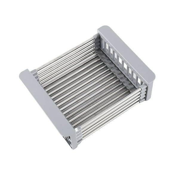 Retractable Large Capacity Sink Drain Basket - Multi-functional, Vegetable Fruits Dish Sink Drying Rack, Kitchen Supplies