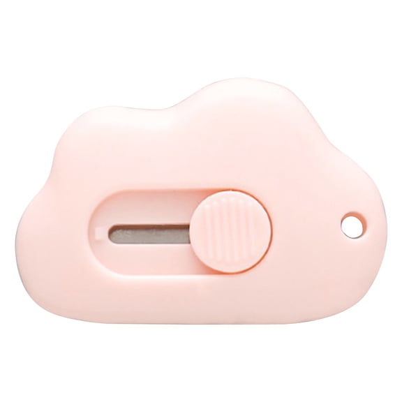 Retractable Letter Opener Envelope Slitter, 1-Pack 2x2x1 Inch Miniature Art Knife, for Office Desk Stationery and Creative Hand Lettering, Pink YMHELF