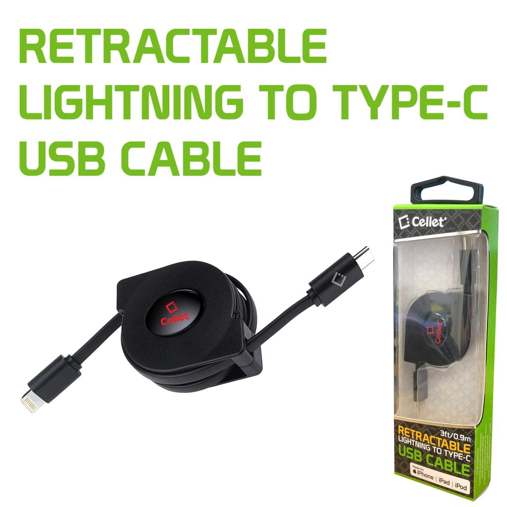 Câble Rétractable 3 en 1 USB vers USB-C Lightning Micro-USB 1m Baseus Noir  - Cdiscount Téléphonie